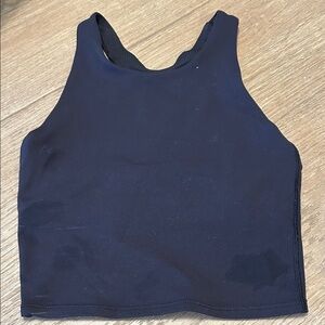 Athleta girl Black Sleeveless Crop Top size s/7